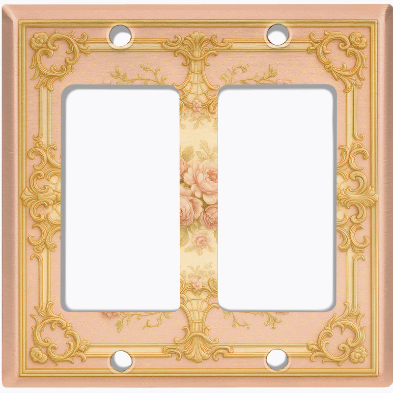 Couvercle de plaque d'interrupteur en métal; Fauteuil à bascule GFI 2 bandes US, # 6 Double GFI / Rocker