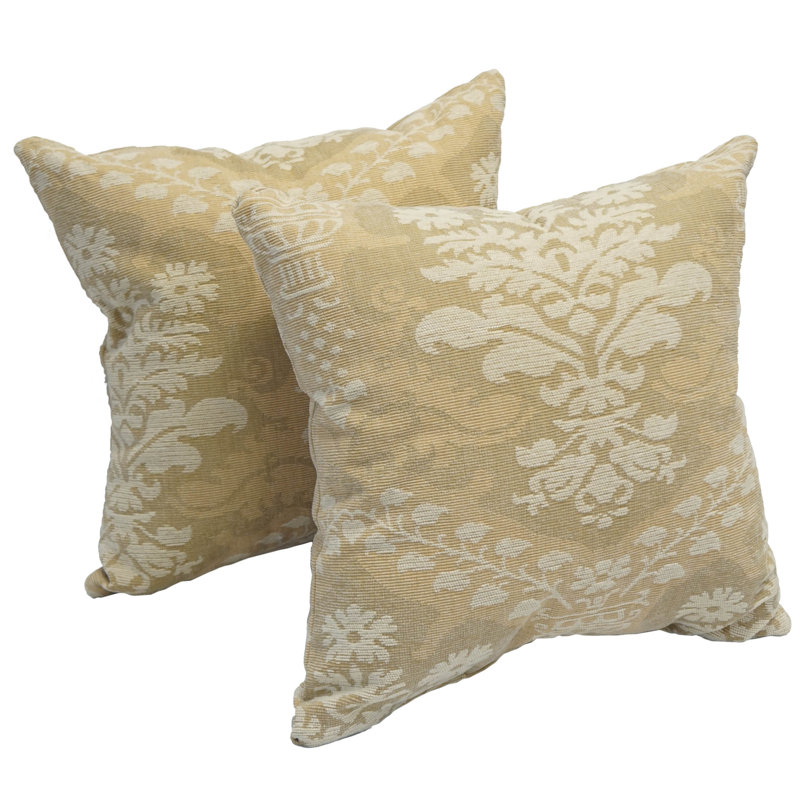 King Louis Cotton Blend Reversible Throw Pillow