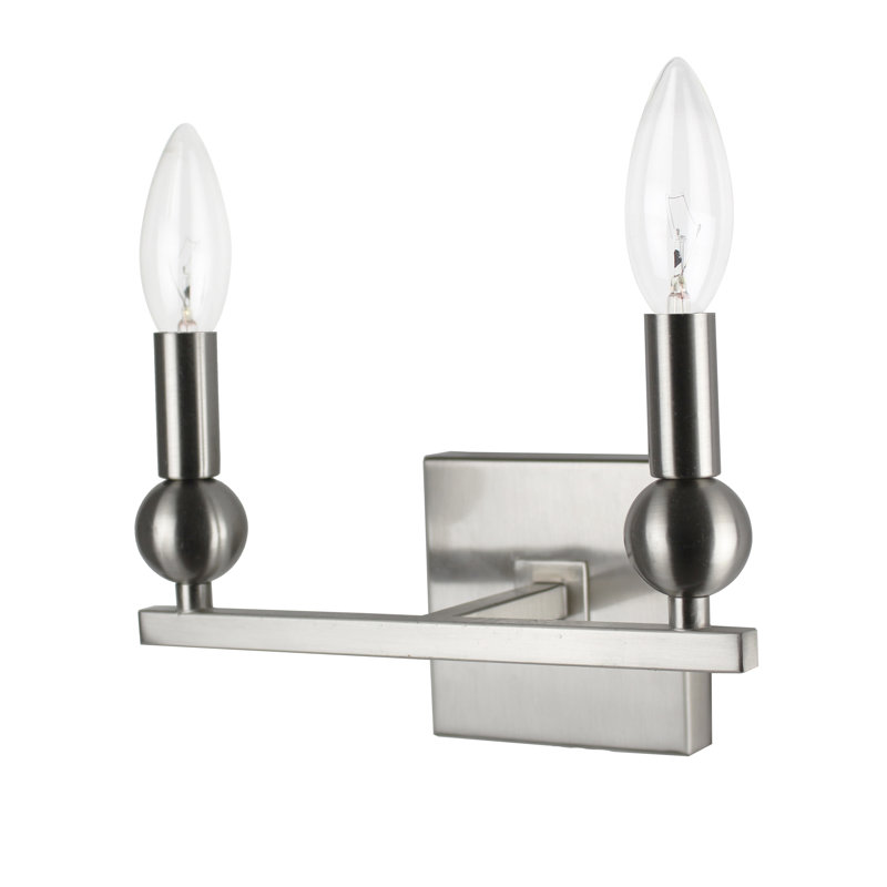 Piatt Candle Wall Light, Polished Nickel