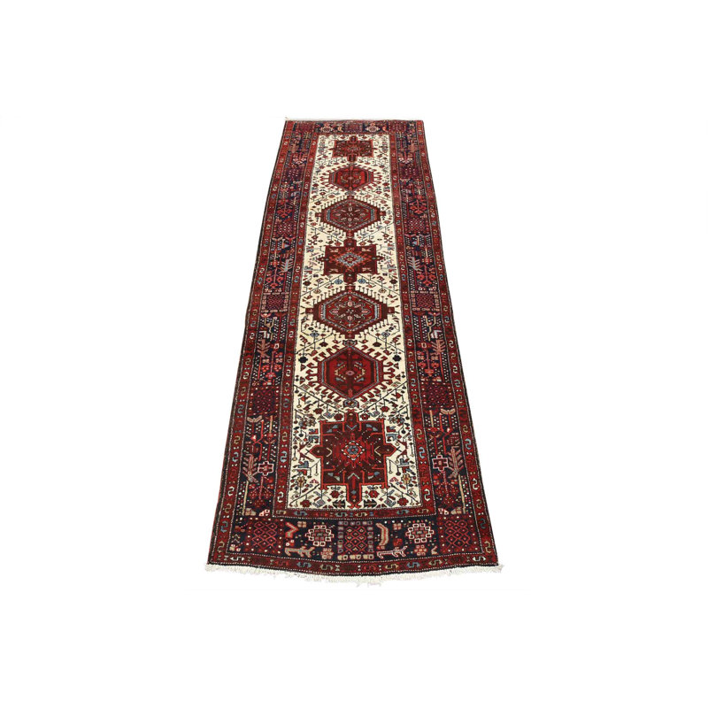 Tapis blanc unique de 3 pi 7 po x 10 pi 6 po
