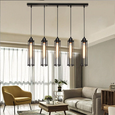 Gracelynn 4 - Light Black Pendant