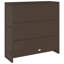  Armoire de rangement en rotin brun 100 x 36 x 102 cm