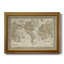 Carte du monde de Mitchell - impression sur toile encadrée-1795241356