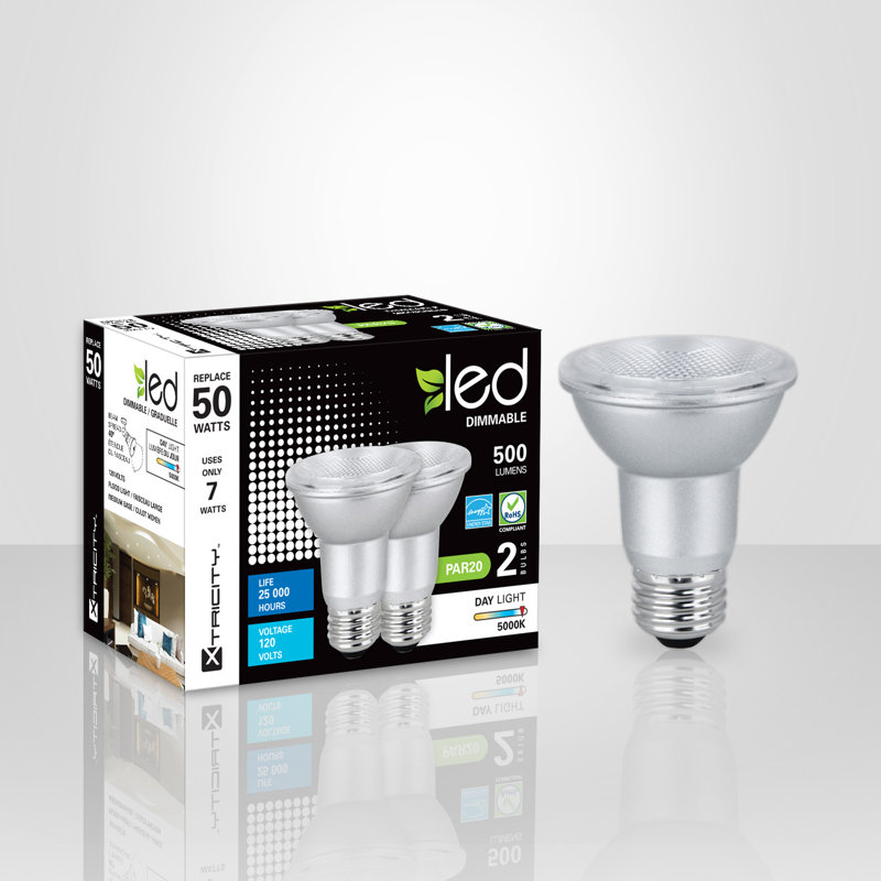 Ampoule à lumière del à luminosité e26, 5000 K, 2