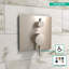 Ecostat Square Pressure Balance Shower Trim with Diverter Valve Trim Only-63222428