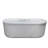 66.87'' x 33.62'' Bathtub