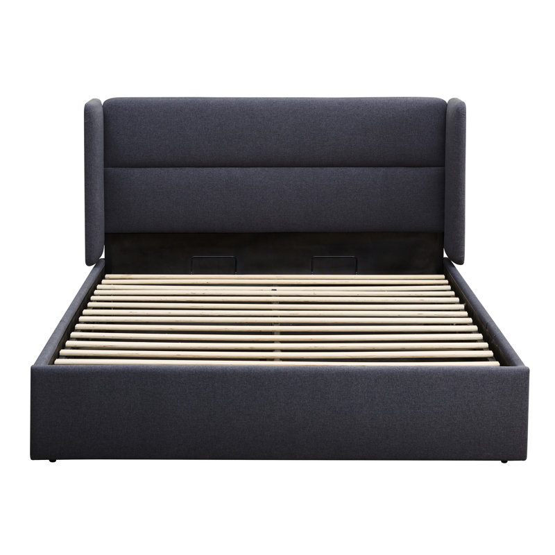 Gaillarde Hydraulic Lift Up Storage Upholstered Platform Bed