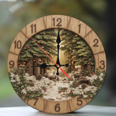 Winter-Forest-Clock-Diorama