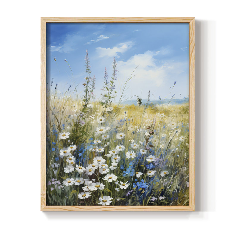 Reproduction encadrée FLORAL Series Rex - bois massif, H 11 po x l 9 po