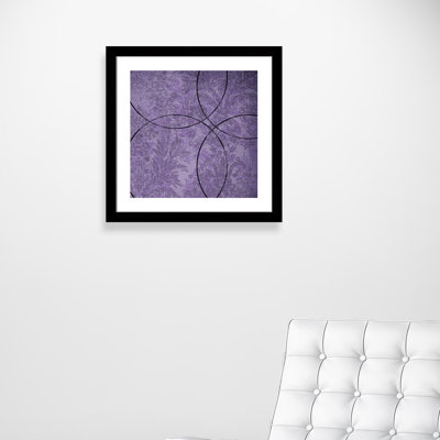 «Vibrant Purple Square II» par Eada, impression encadrée