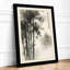 Bamboo in Mist Japandi - Framed Print-787385328-787385334