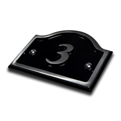 Jaclynn 11.5cm H Reflective Metal House Number