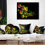 Bouquet lumineux - coussin à imprimé floral-31479556-31479560