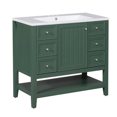 Meuble-lavabo simple 36 po avec plateau Leiding