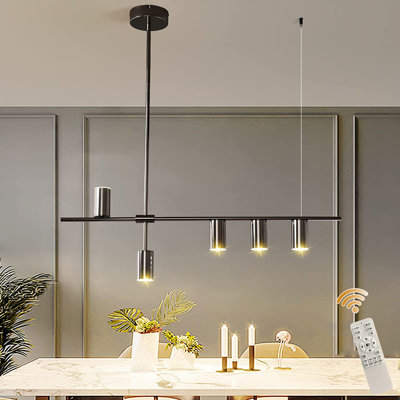 Lineare LED-Pendelleuchte 5-flammig
