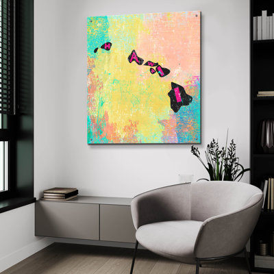  «Hawaii» par Art Licensing Studio, art mural en verre acrylique