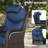 Adcox 2-Person Outdoor Rattan Patio Furniture Set with Swivel Chairs,Headrest Pillows,Ottomans,Tables & Blue Cushions-1314699901