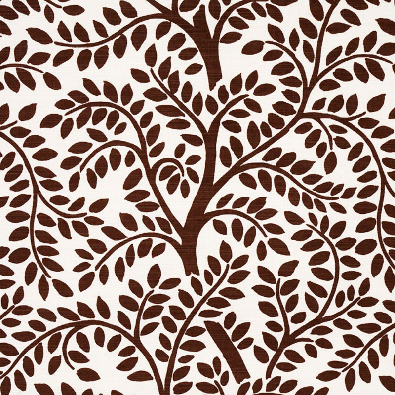 Temple Garden Ii Fabric, Brown