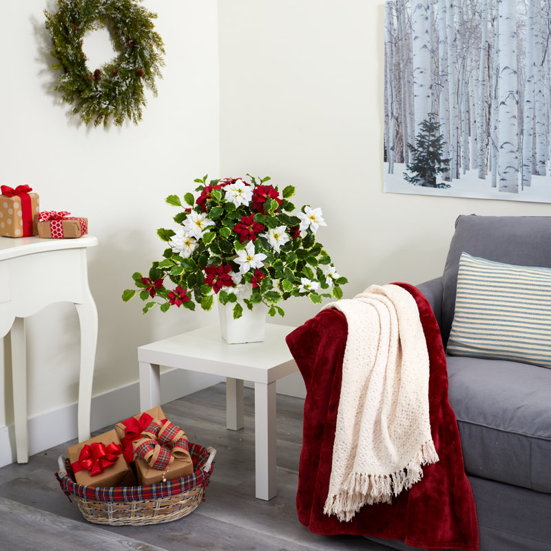 Arrangements floraux et centres de table en vase Holly, Blanc