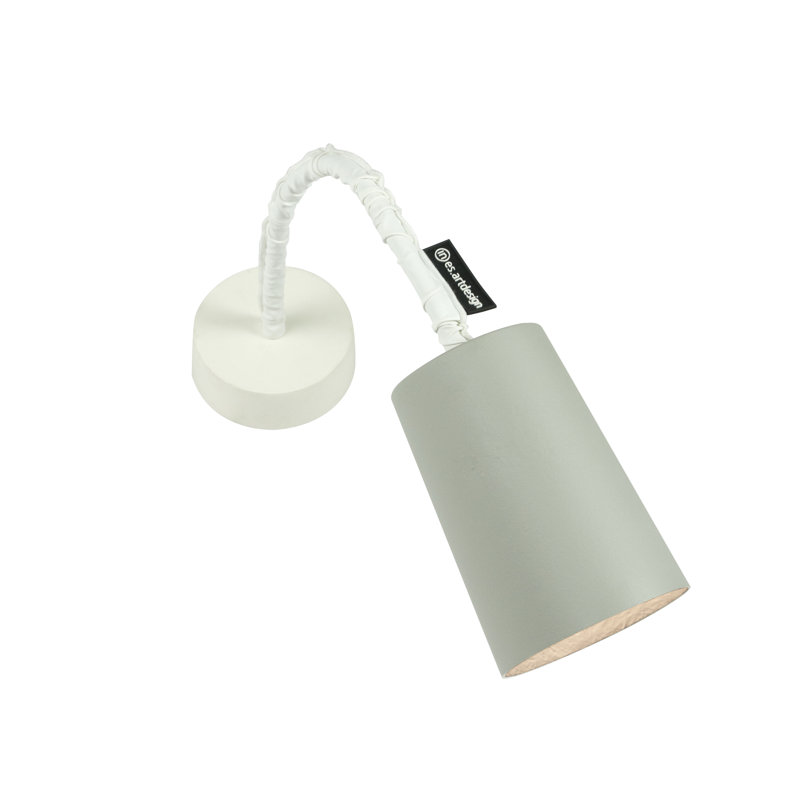 Armed Sconce, Grey/White