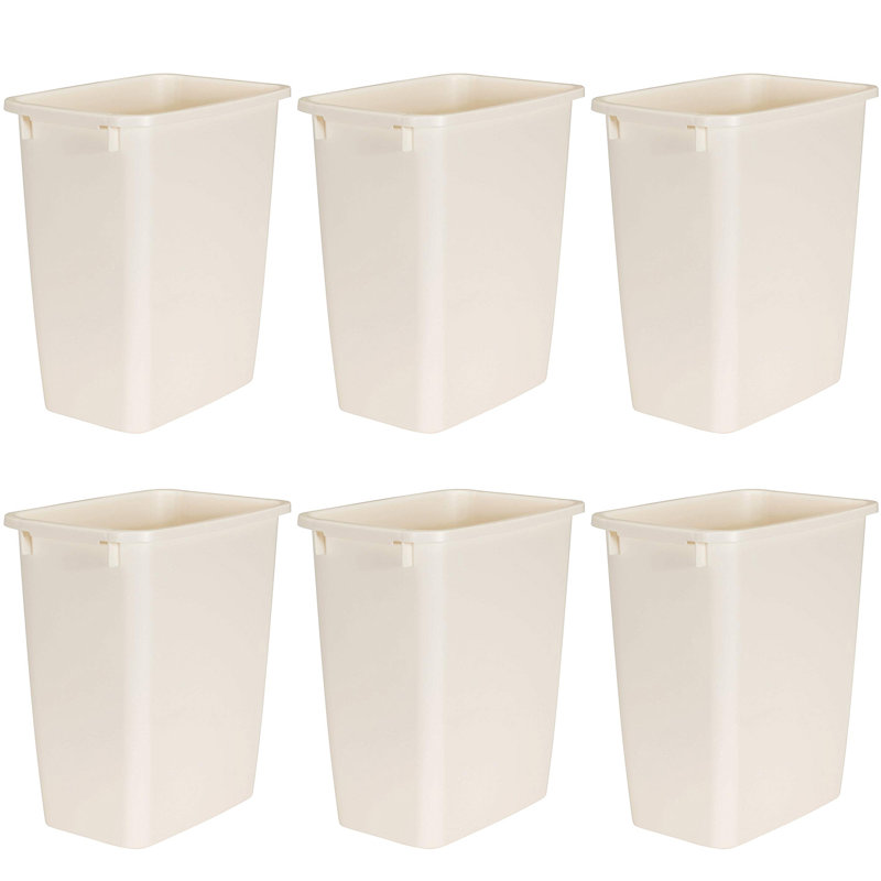 Plastic Open Kitchen Trash Can - 5.25 Gallons