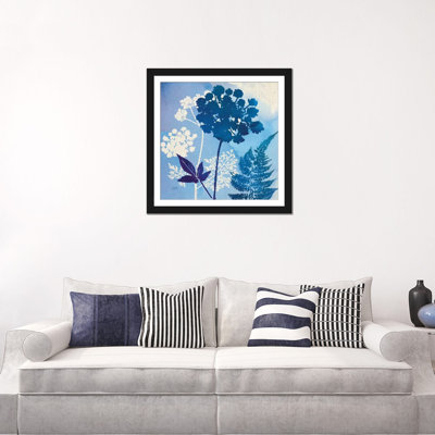 « blue sky jardin pattern iv », impression sur toile