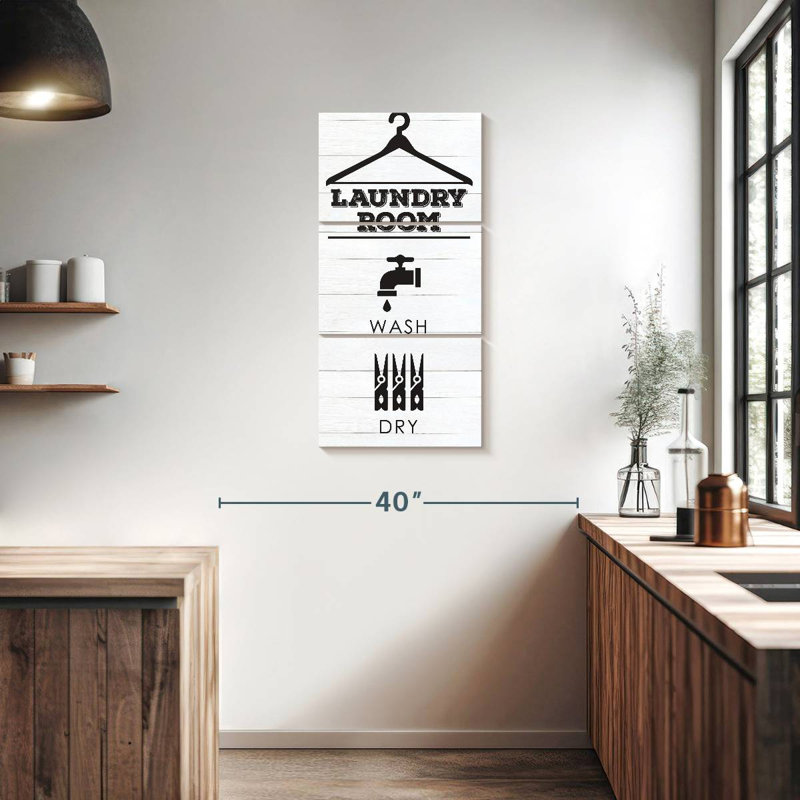 Blanchisserie Shiplap V, H 38 po x l 18 po