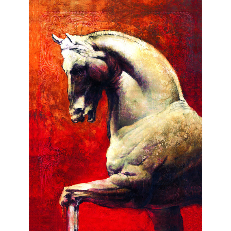 « Crazy Horse », H 48 po x l 36 po x P 1,25 po