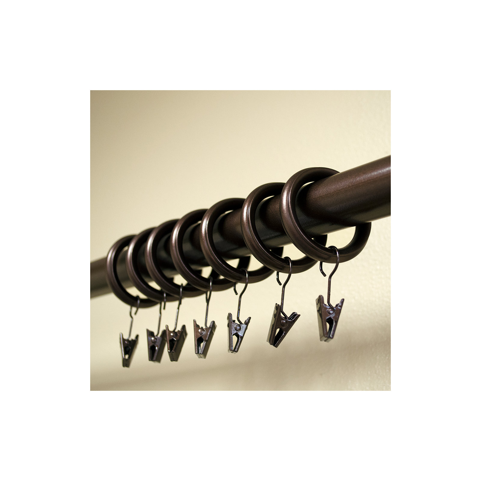 Vasios Curtain Rings, Bronze