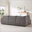 Canapé convertible en L en forme de L avec repose-pieds et coussins multiples, parfait pour le salon et le bureau-240827069