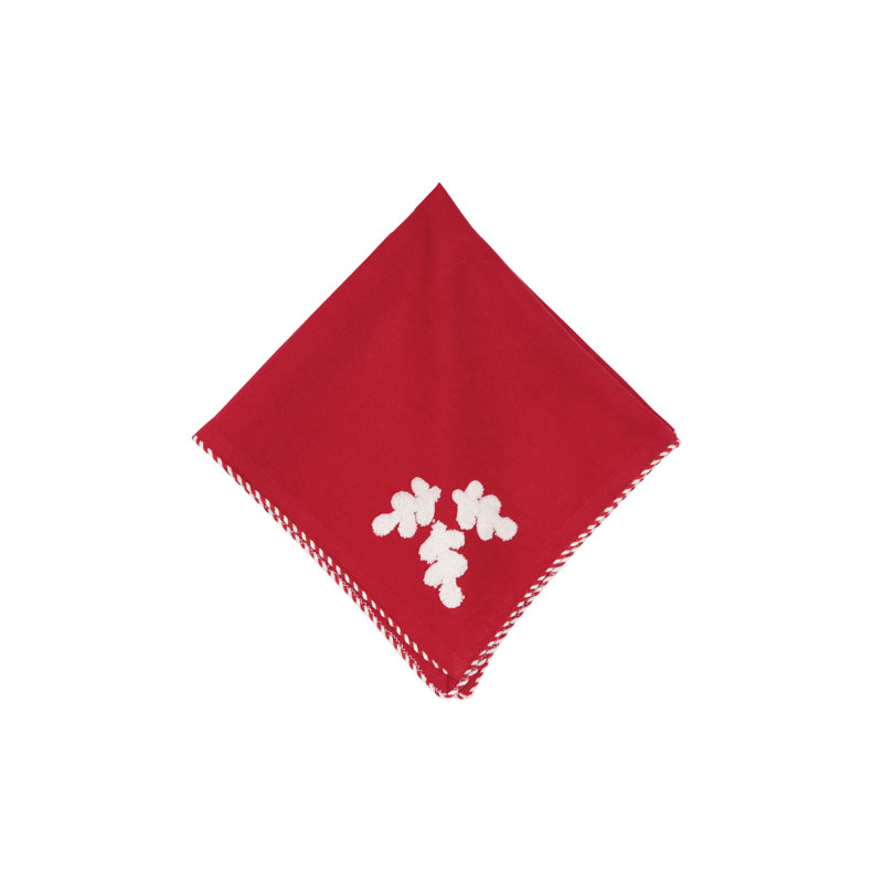 Nordic Merry Napkin Set of 4, Red