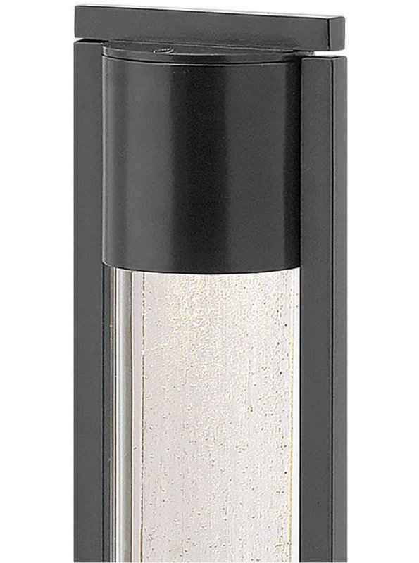Shelter 1 Light Bollard Light, Black, MR-16