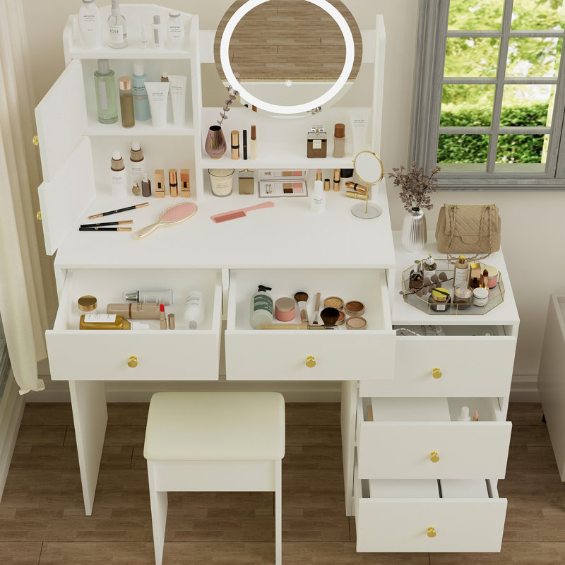 Meuble-lavabo de luxe avec miroir et éclairage Artemas