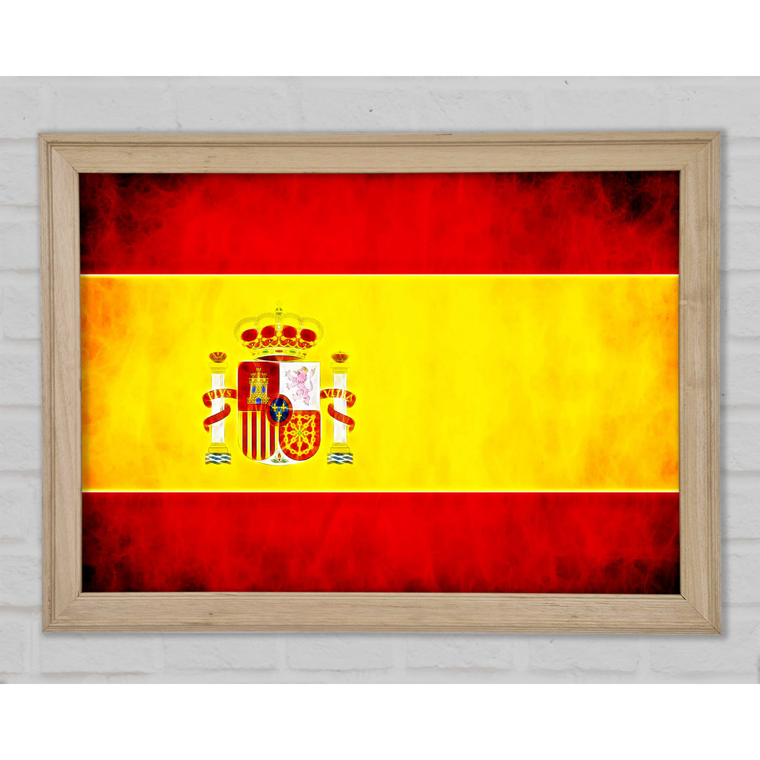 Spanische Flagge Gerahmter Druck