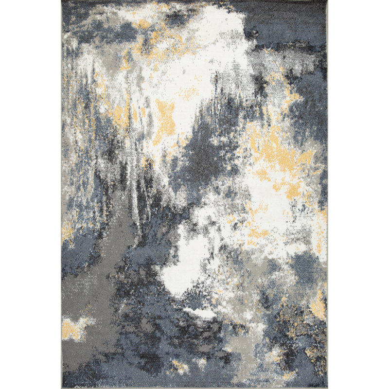 Abstract Indoor Rug, Rectangle 5'2'' x 7'7''