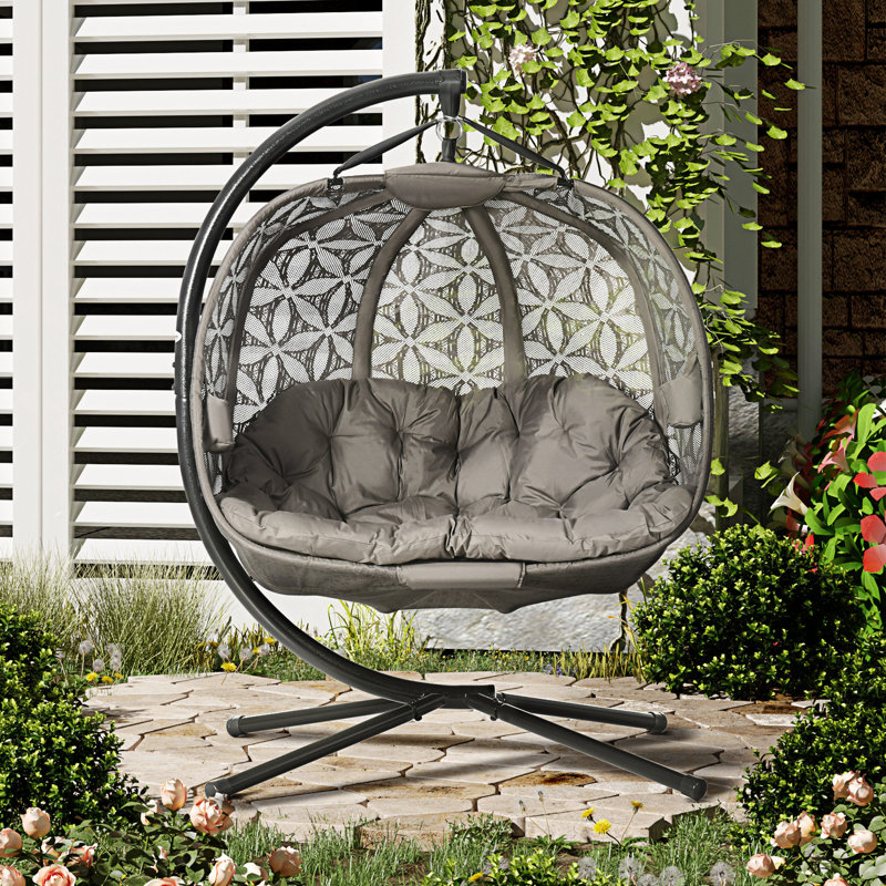 Hulmeville Double Egg Chair with Stand