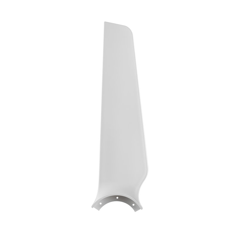 TriAire 44 inch Indoor/Outdoor Ceiling Fan Blade Set of 3 - Matte White, Matte White, 1.93" H x 20.62" W x 5.87" D