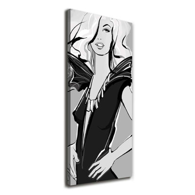 Fashion Illustration - Wrapped Canvas Print