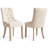 Tufted Velvet Upholstered Dining Chairs with Nailhead Trim(Set of 2)-495952592
