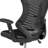 Haynie High Back Mesh Drafting Chair with LeatherSoft Sides and Adjustable Arms