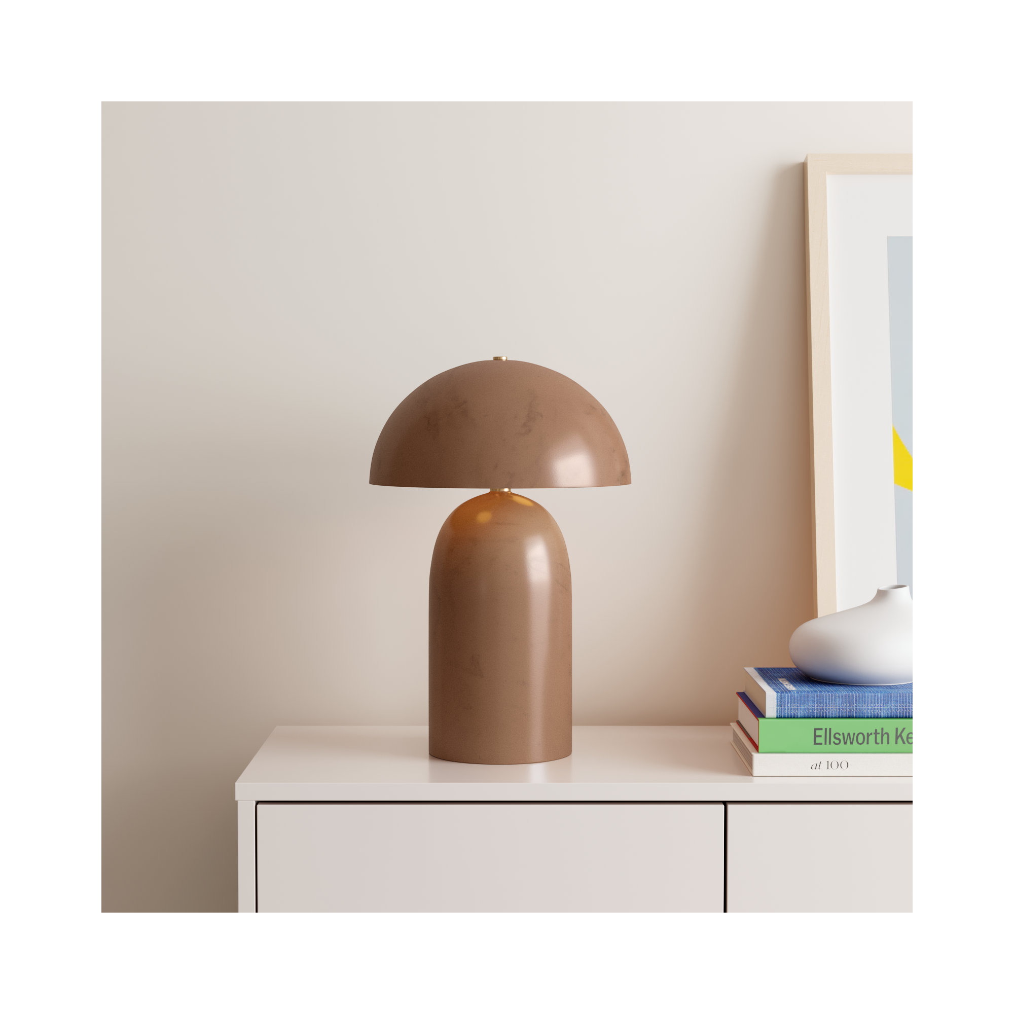 Percy Ceramic Table Lamp, Terra Cotta