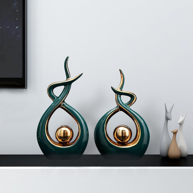 Ensemble de sculptures modernes Neyka, Vert
