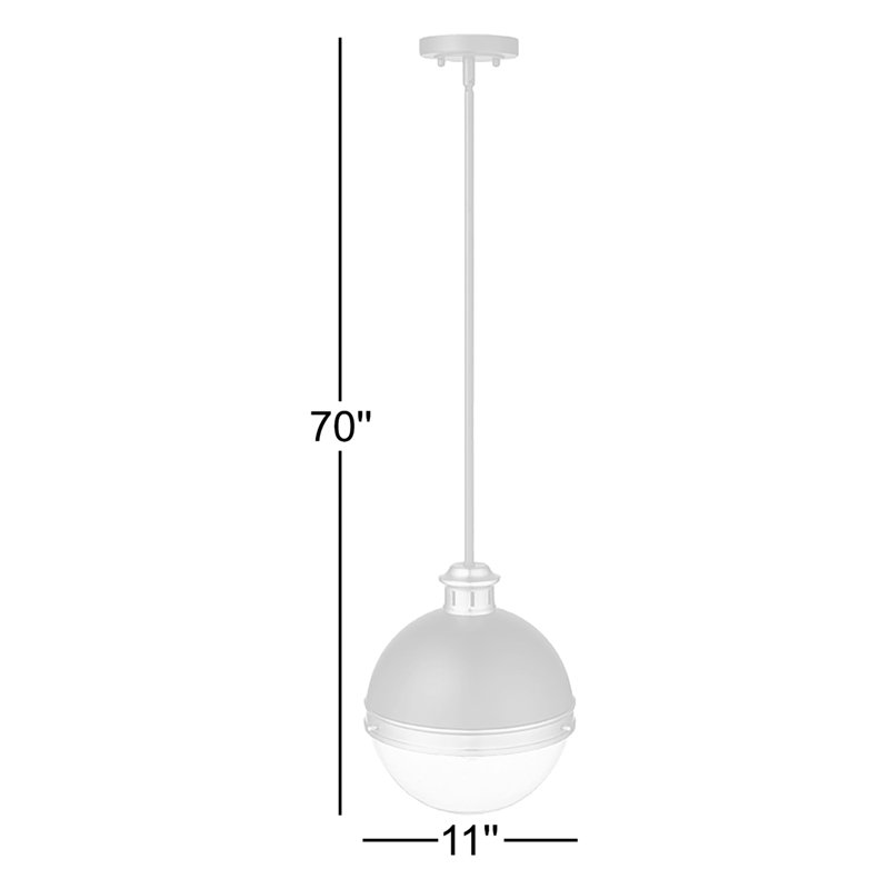 Luminaire suspendu simple à 1 lumière Cartierville