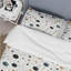 Ensemble de housse de couette à pois noir et doré Minimalist-1970409004