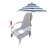 Comfortable White Wood Chair - Umbrella Hole Included, Versatile For Outdoor/Indoor Spaces Patio, Porch, Deck, Garden, Poolside Seating Easy Assembly Process Made Of Solid Hole, Comfortable, Outdoor-2103606820