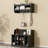 Fashionable Entryway Organizer With Hall Tree And Shoe Bench, Black, 6.6Lbs Hook Capacity, 176Lbs Bench Support Weight Adjustable-239318434
