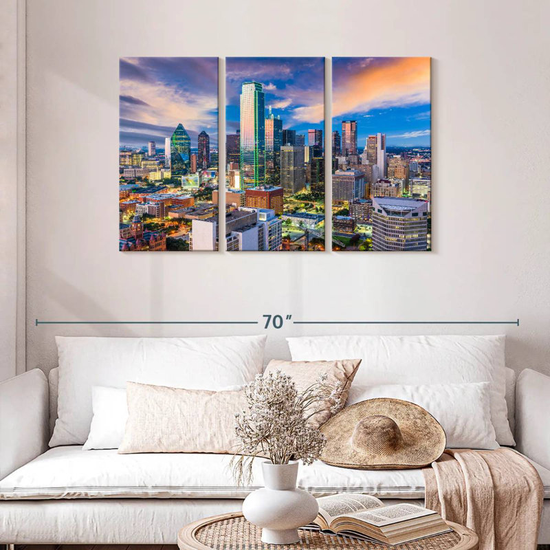Horizon de Sireci, Dallas, Texas, H 28 po x l 45 po