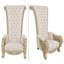 Chaise à dossier haut Palace Platine-101987112