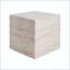 Table d'appoint carrée en travertin MGO