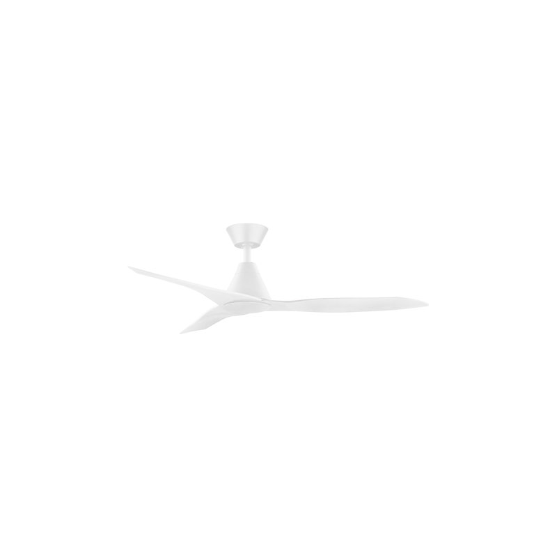 110cm Ceiling Fan with LED Lights, White, White